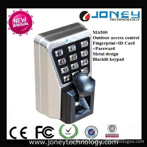 Vandal Resistant RS485, TCP/IP RFID Fingerprint Access Control